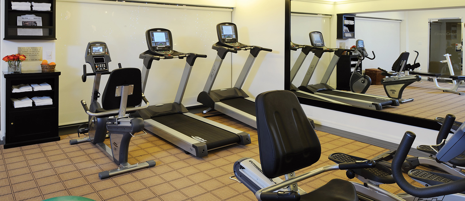  On-site Fitness Center at Beverly Hills Plaza Hotel & Spa